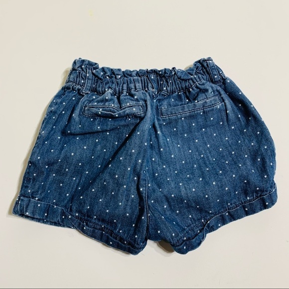 Gap girls 5Y polka dot denim shorts - Picture 3 of 3